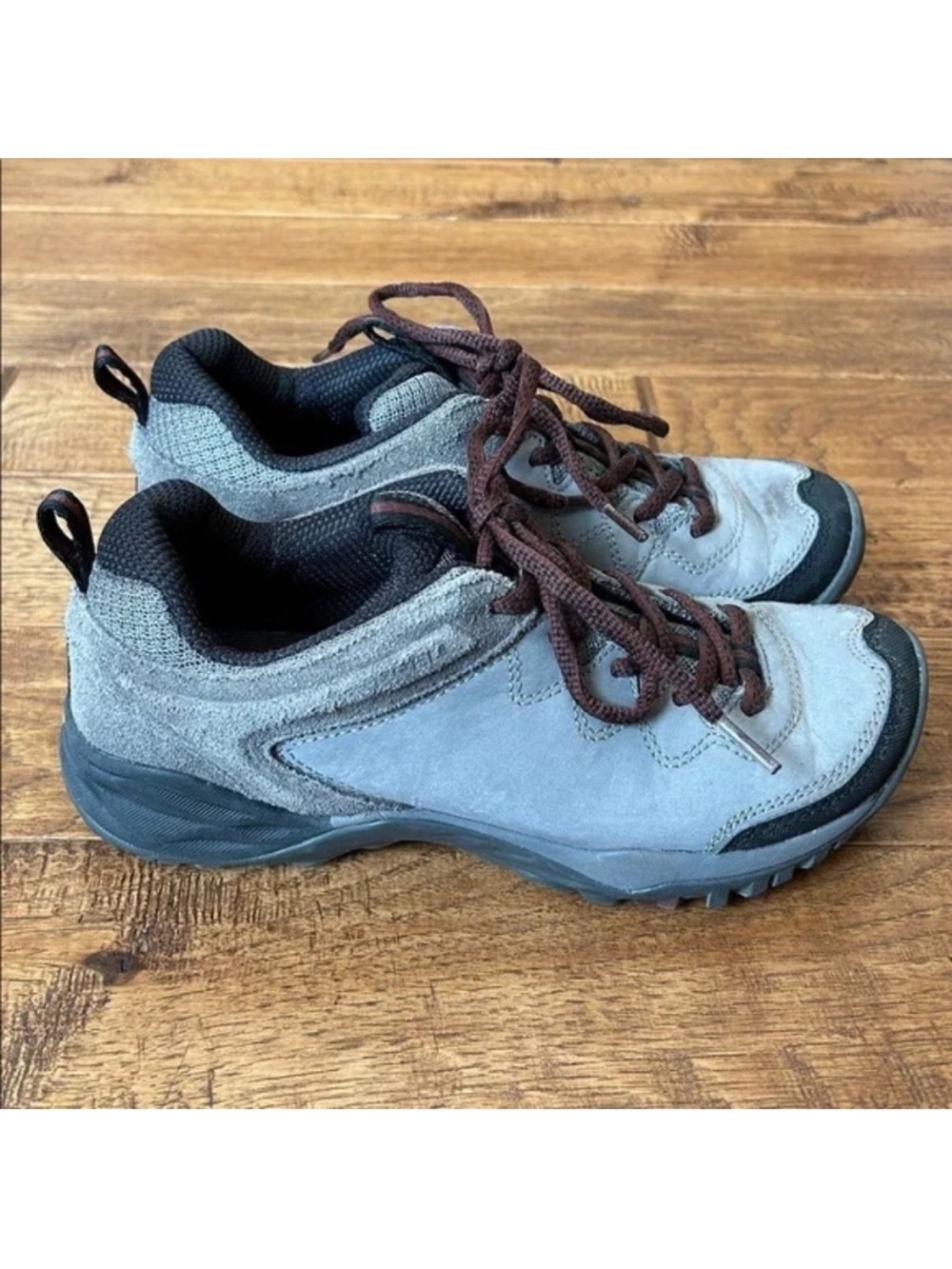 Merrell Siren Traveller Hiking Shoes Nubuck Suede Leather Lace Up Taupe Size 6.5